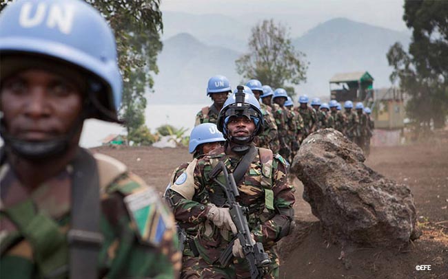 Ataque en el Congo: catorce Cascos Azules muertos