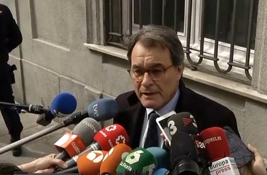 Artur Mas, en libertad sin fianza