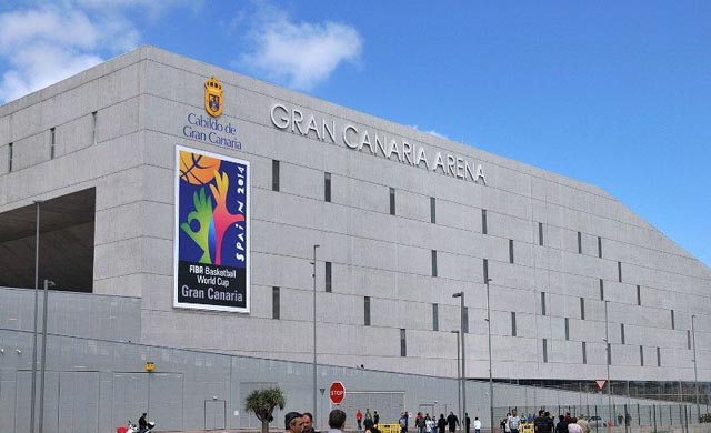 El Gran Canaria Arena.