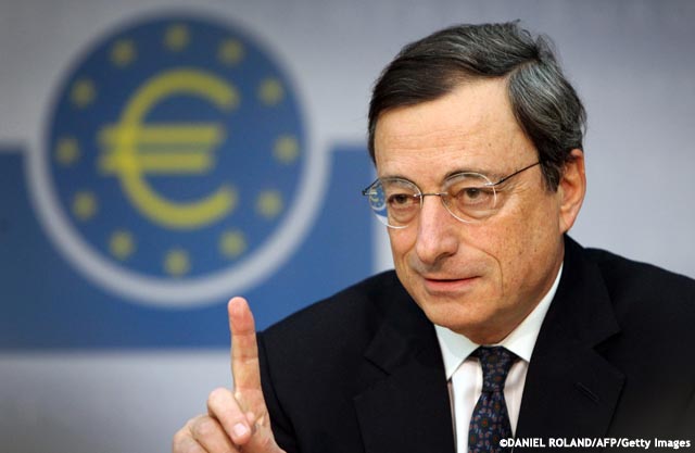 Draghi: "Crecemos más que lo que esperábamos"