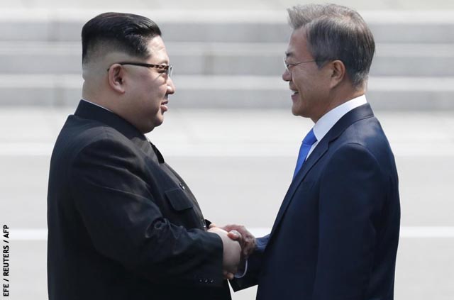Encuentro histórico entre los dirigentes de Corea del Norte y Corea del Sur