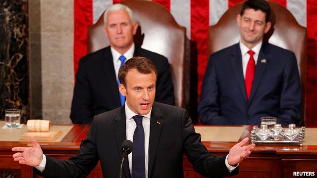 Macron a Trump: “Hay que defender un nuevo multilateralismo”