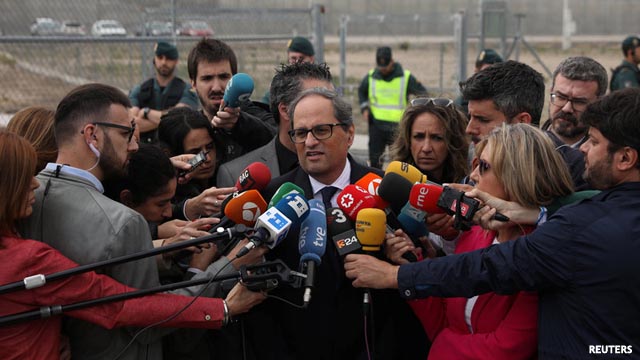 Torra sobre los consejeros propuestos: “Cataluña les está esperando”