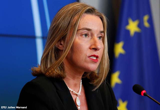 Mogherini señala que la respuesta de la UE a Estados Unidos será proporcionada
