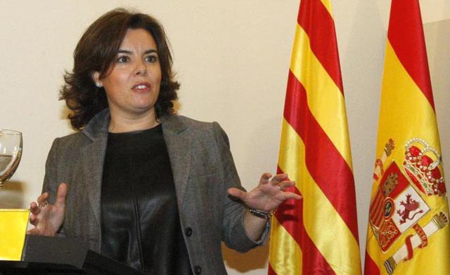 Soraya Sáenz de Santamaría: “En Cataluña se practica el apartheid”