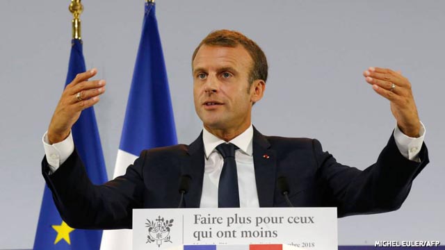Macron pone en marcha un plan contra la pobreza