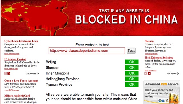China bloquea decenas de miles de páginas web