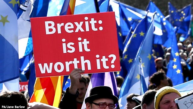 Una encuesta da perdedor al ‘Brexit’ si hubiera ahora un referéndum