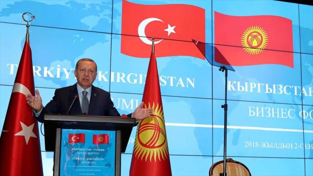Erdogan amenaza a Kirguistán