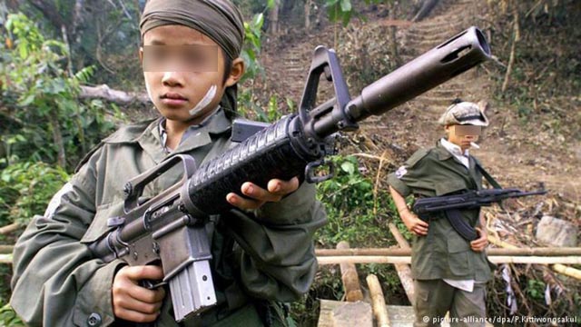 La ONU saca a 75 menores niños soldado del ejército birmano