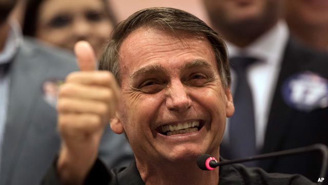 Las encuestas dan a Bolsonaro un 59% de voto