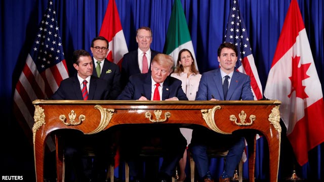Nuevo tratado comercial entre Estados Unidos, Canadá y México