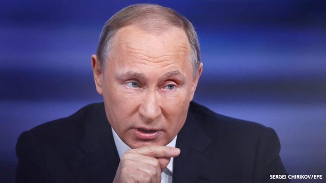 Putin amenaza Ucrania