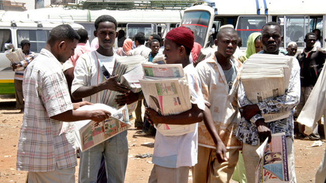 La huelga de los periodistas contra la represión en Sudán