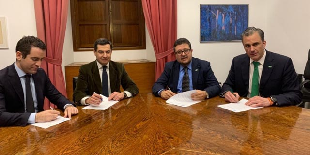 Acuerdo PP-C’s-Vox para formar Gobierno en Andalucía