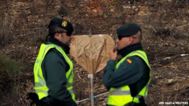 El hallazgo del cuerpo sin vida de Julen tiñe de tristeza toda España