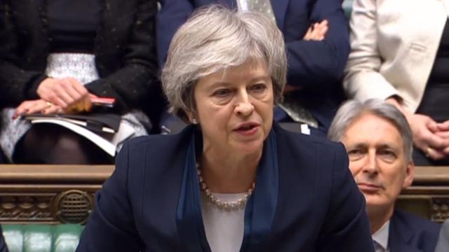 May propone tres votaciones sobre el Brexit en la Cámara de los Comunes