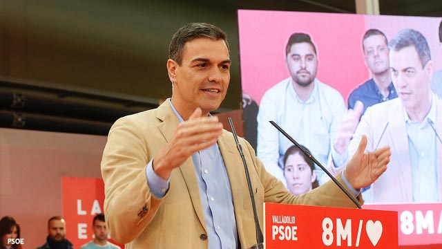 Pedro Sánchez: «El problema de la derecha es que no les gustan las políticas sociales»