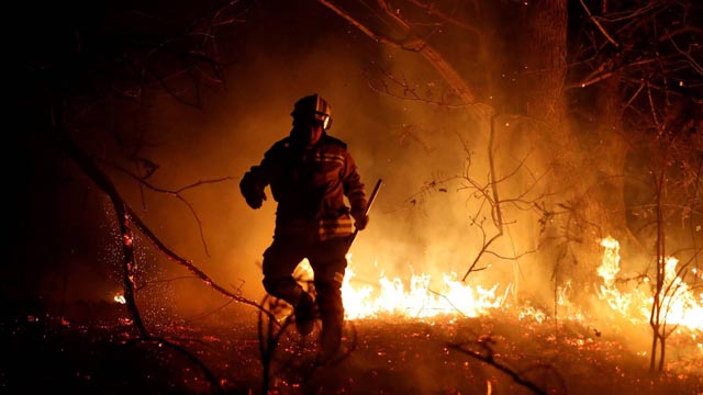 Cien incendios forestales en treinta y dos concejos asturianos
