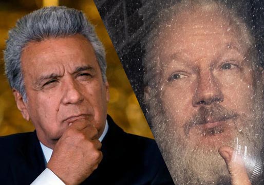 El presidente de Ecuador acusa a Assange de montar un «centro de espionaje» en su embajada