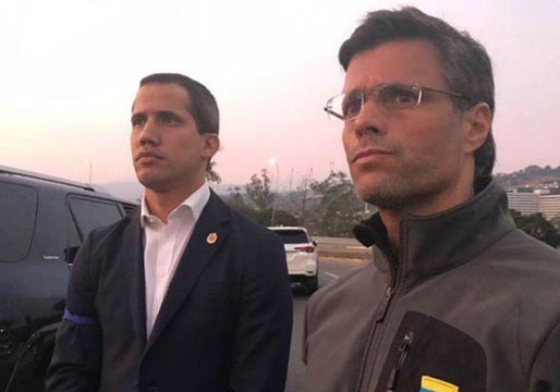 Guaidó controla a un grupo de militares y libera a Leopoldo López