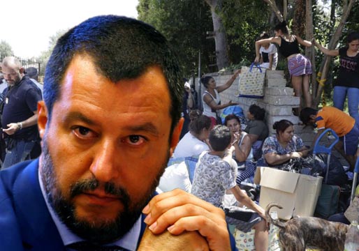 Salvini falta al respeto a los niños gitanos