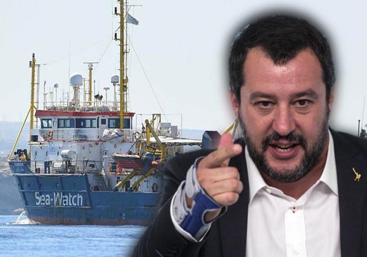 Salvini bloqueará los barcos de migrantes de ayuda humanitaria