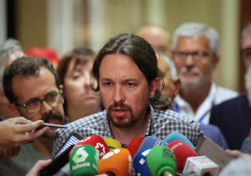 Pablo Iglesias: “El PSOE no quiere soltar los sillones”