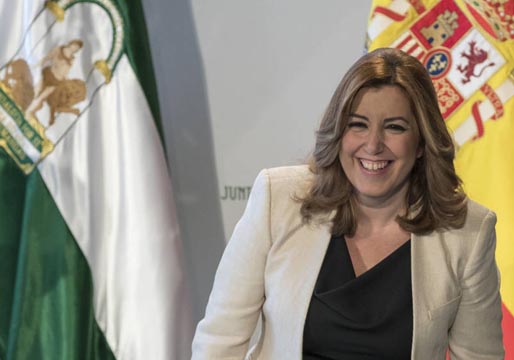 Susana Díaz asiste hoy al debate de investidura de Pedro Sánchez