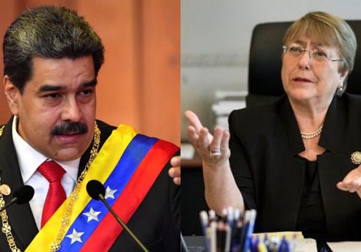 Maduro llama mentirosa a Bachelet
