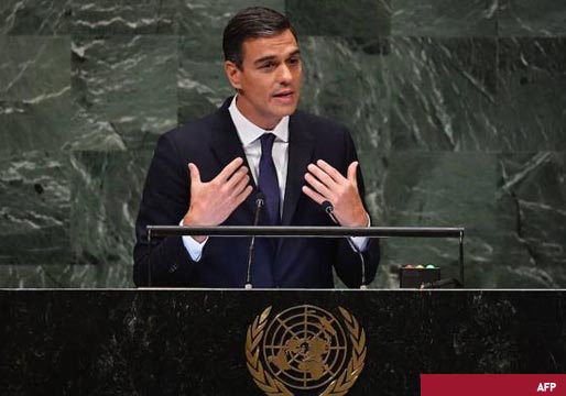 Pedro Sánchez lleva a la ONU la lucha contra el cambio climático