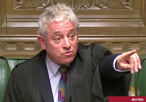 El presidente de la Cámara de los Comunes amenaza a Johnson