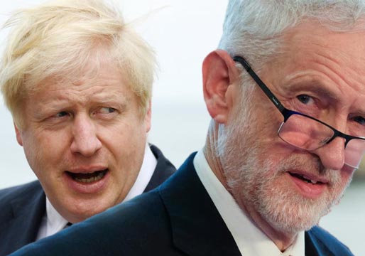 Un Johnson en apuros reta a un Corbyn tranquilo