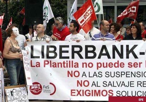 ERE en Liberbank, el desprecio a los trabajadores, un paso más en la banca sin empleados