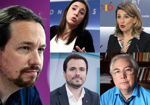 Confirmados los cinco ministros de Podemos: Iglesias, Montero, Garzón, Yolanda Díaz y Castells
