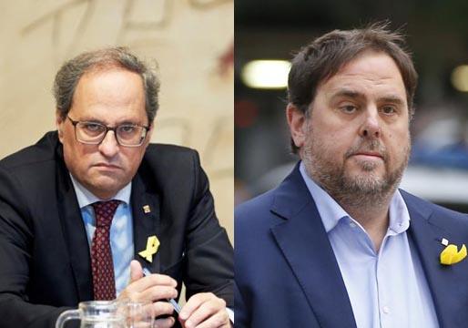 La Junta Electoral inhabilita a Quim Torra y retira a Oriol Junqueras la inmunidad como eurodiputado