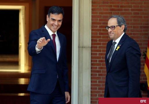 Pedro Sánchez cede y acepta la propuesta de Torra de reunirse en la mesa de negociación el día 26