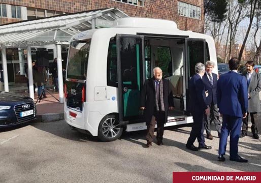 El primer autobús sin conductor que circula por España
