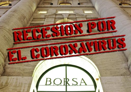 El coronavirus lleva a Italia a la recesión