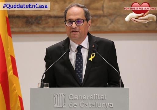 Torra pide auxilio a otros dirigentes europeos para salvar Cataluña