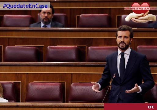 Casado considera que el Gobierno está arruinando España