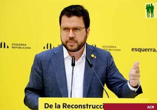 Pere Aragonès: “La agenda de la reconstrucción es la agenda de la república catalana”