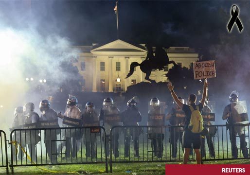 Trump se escondió asustado en el búnker de la Casa Blanca por las protestas