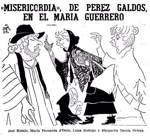 Misericordia de Galdós, por Ugalde, ABC, 1972.