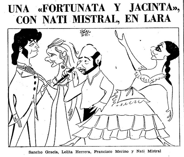 Fortunata y Jacinta de Galdós, por Ugalde, ABC, 1969.