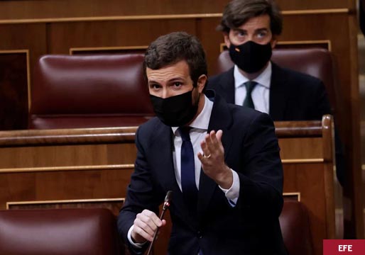 Casado dice que Sánchez ha ocultado el informe del Consejo de Estado sobre los fondos europeos