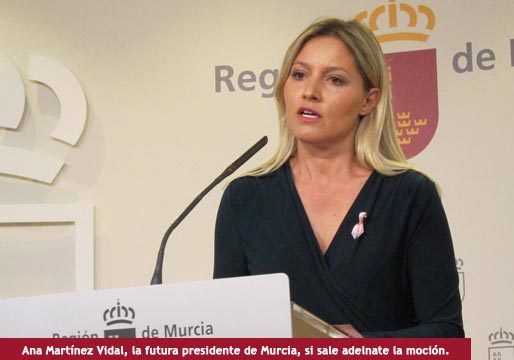 La moción de censura del PSOE de Murcia le dará la presidencia a C’s