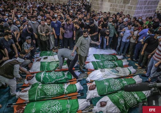 Doscientos cincuenta palestinos muertos