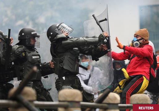 Protestas, altercados y fallecidos en Colombia