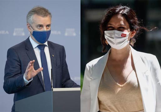 Euskadi y Madrid desobedecen las nuevas medidas anticovid del Gobierno